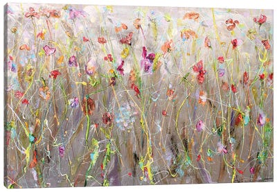 Wild Flower Mix Canvas Art Print - Wildflowers