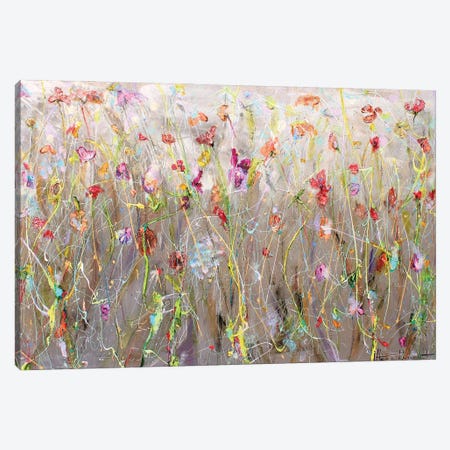 Wild Flower Mix Canvas Print #INH52} by Studio Paint-Ing Canvas Wall Art