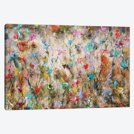 Wild Flowers S Canvas Print #INH53} by Studio Paint-Ing Canvas Artwork
