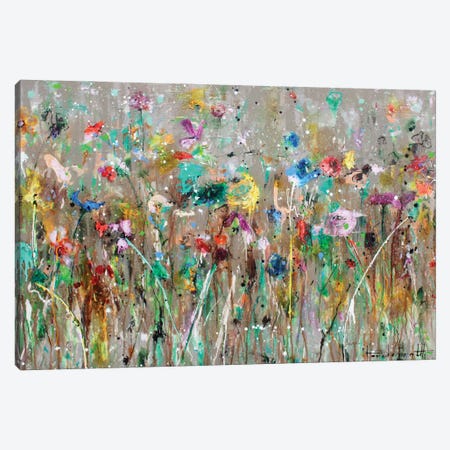 Wild Flower Field Canvas Print #INH54} by Studio Paint-Ing Art Print