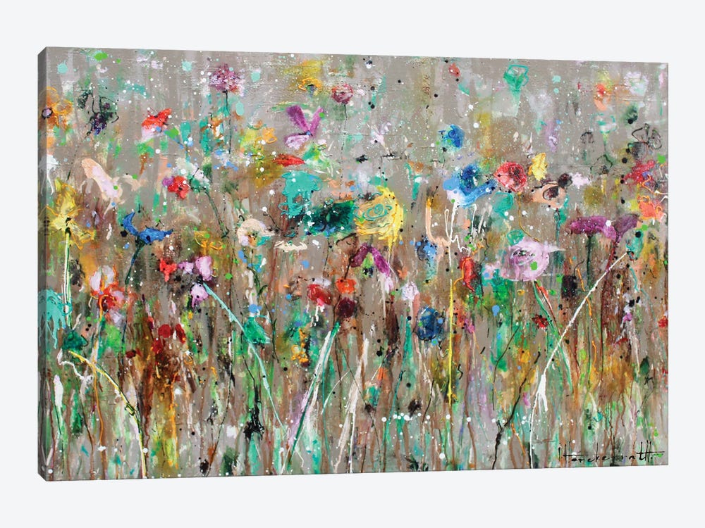 Wild Flower Field by Studio Paint-Ing 1-piece Canvas Art