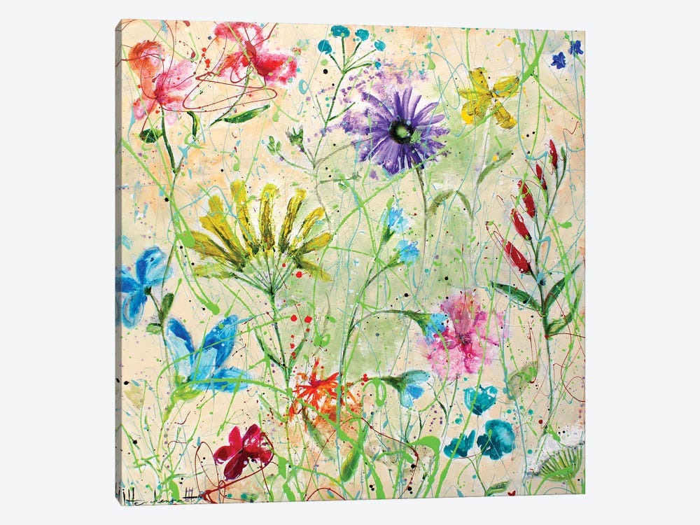 Family Flowers by Studio Paint-Ing 1-piece Canvas Artwork