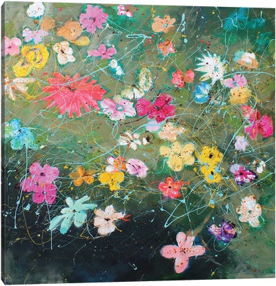 Park Flowers Canvas Art Print - Studio Paint-Ing