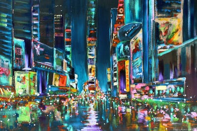 New York - Times Square by Studio Paint-Ing acrylic art print