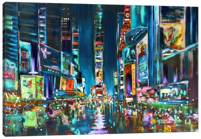 New York - Times Square Canvas Art Print - Times Square