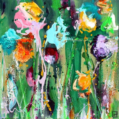 Multi Flower by Studio Paint-Ing framed wall art