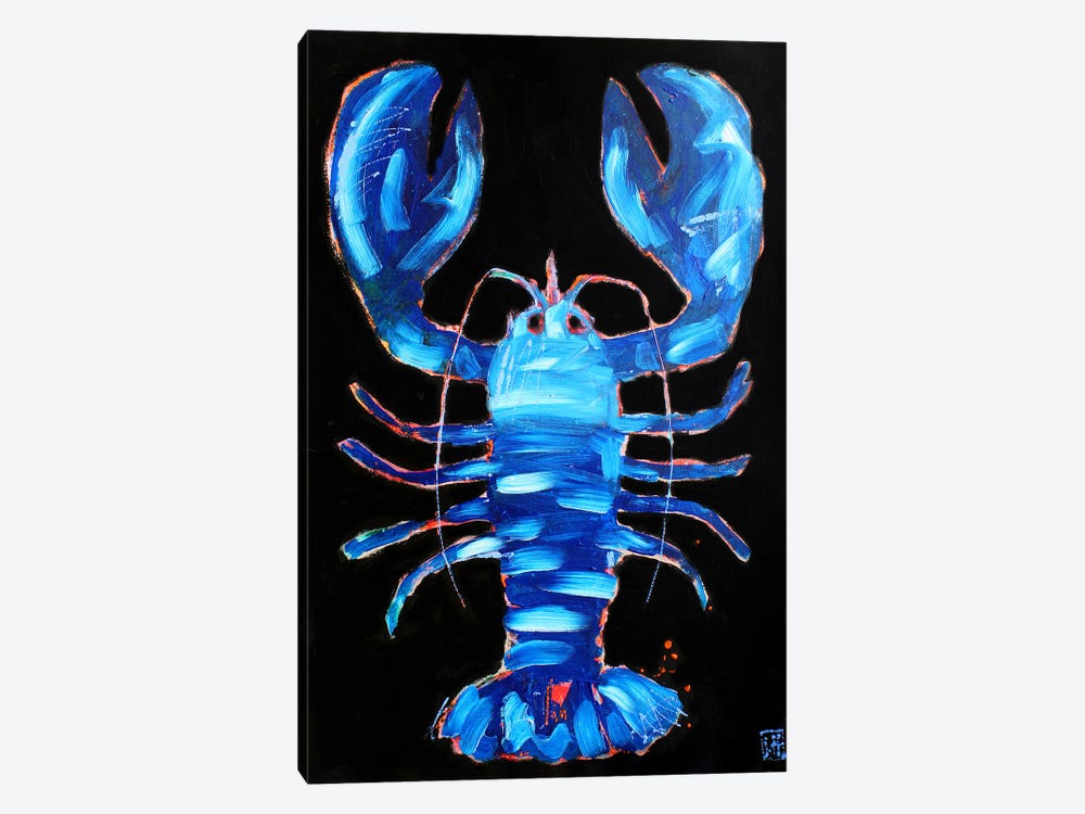 Blue Lobster by Studio Paint-Ing 1-piece Canvas Wall Art