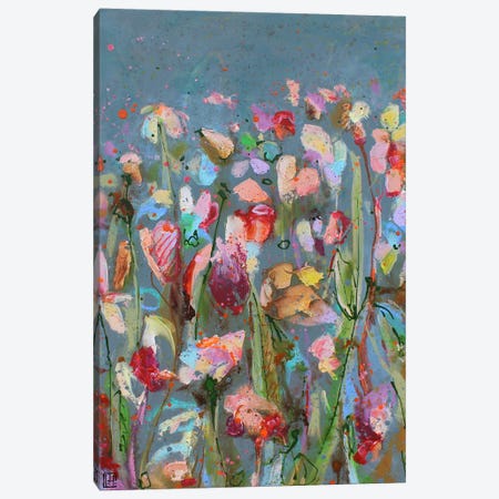 Pastel Flowers Canvas Print #INH80} by Studio Paint-Ing Canvas Print