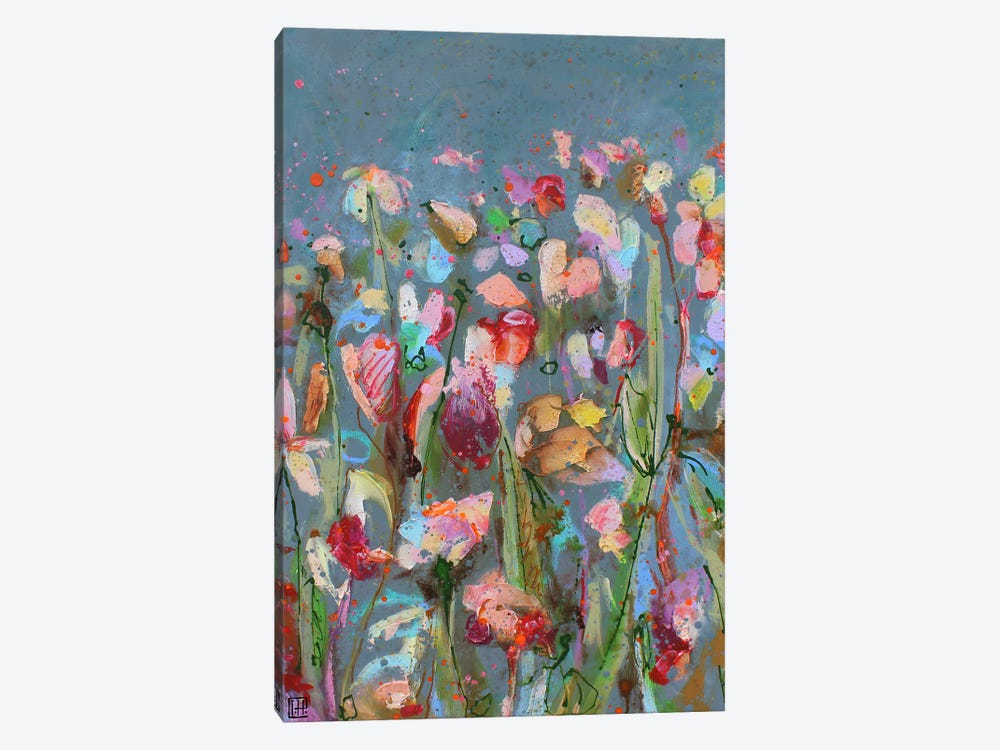Pastel Flowers by Studio Paint-Ing 1-piece Canvas Print