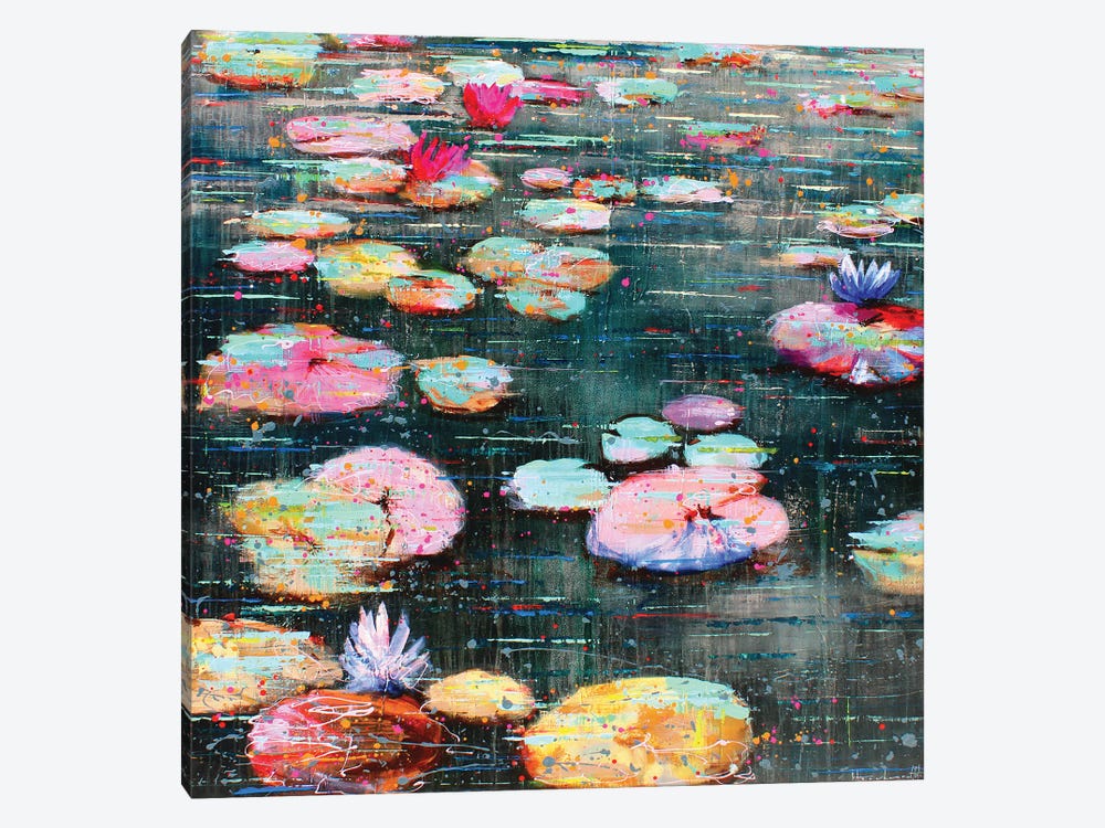 Pink Lotus by Studio Paint-Ing 1-piece Canvas Art Print