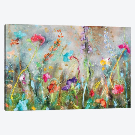 Flowers Everywhere Canvas Print #INH85} by Studio Paint-Ing Canvas Art