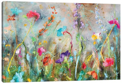 Flowers Everywhere Canvas Art Print - Studio Paint-Ing