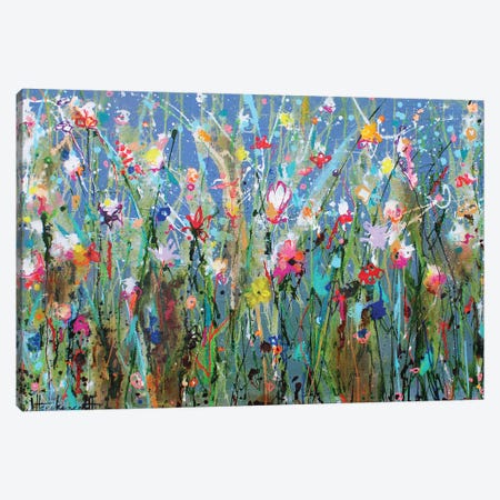 Sea Of Flowers Canvas Print #INH86} by Studio Paint-Ing Canvas Artwork