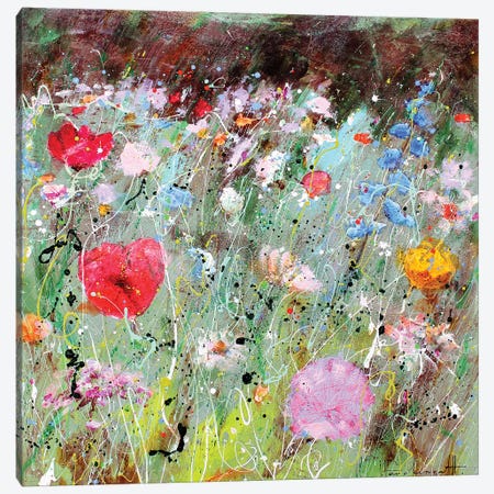 Flower Field IV Canvas Print #INH8} by Studio Paint-Ing Canvas Print