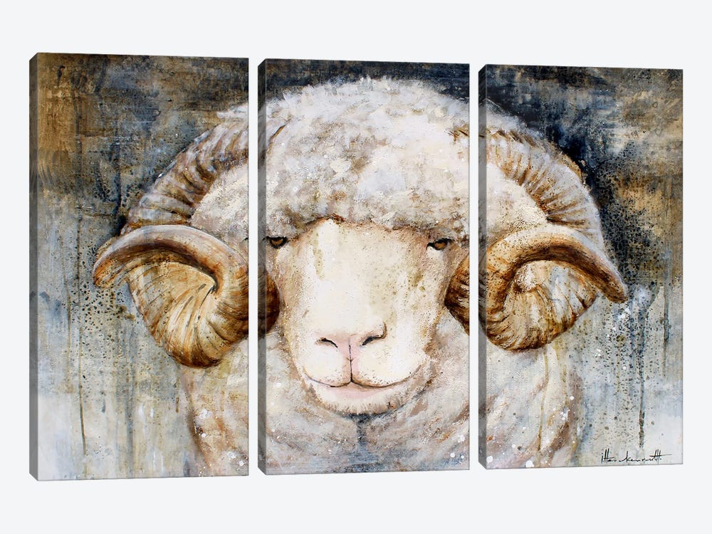 Sheep by Studio Paint-Ing 3-piece Canvas Artwork