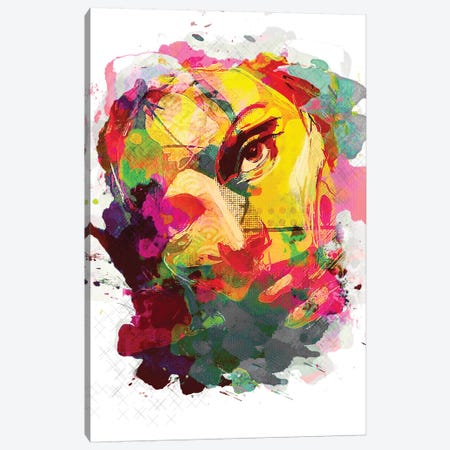 Jasmine No. 3, Color Canvas Print #INK19} by inkycubans Art Print