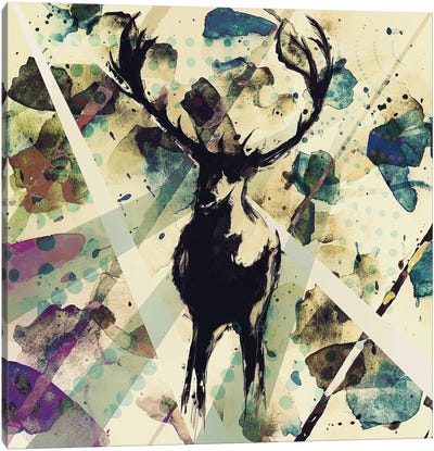 Ohh Deer Canvas Art Print - Deer Art