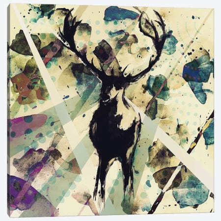 Ohh Deer Canvas Print #INK24} by inkycubans Canvas Print
