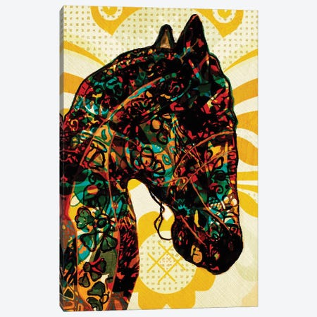 Horse Graffiti Canvas Print #INK40} by inkycubans Canvas Artwork
