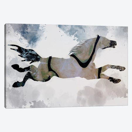 Horse Canvas Print #INK54} by inkycubans Canvas Art