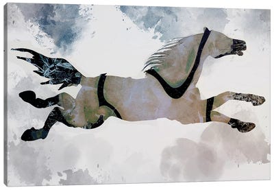Horse Canvas Art Print - Inkycubans