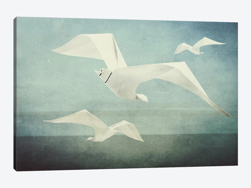 Seagulls by inkycubans 1-piece Canvas Print