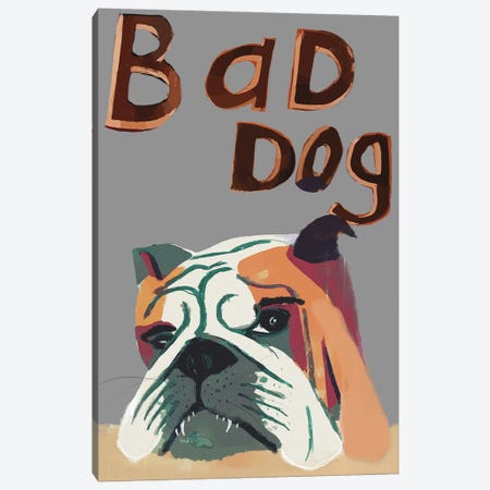 Bad Dog Canvas Print #INK66} by inkycubans Canvas Art Print