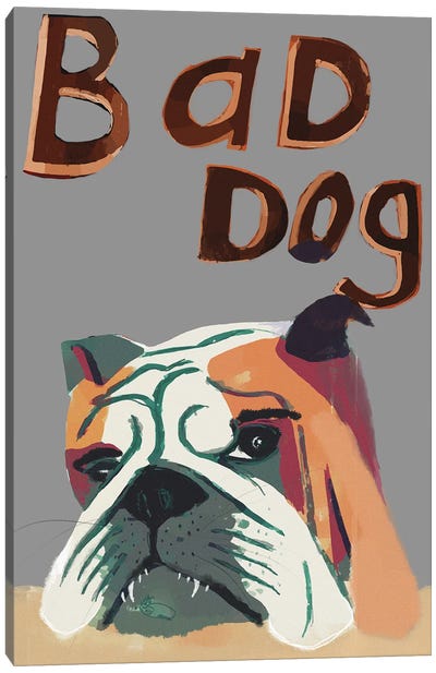 Bad Dog Canvas Art Print