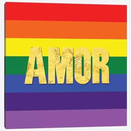 Pride For Amor Canvas Print #INP1} by 5by5collective Canvas Artwork