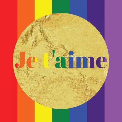 Pride For Je t&#x27;aime by 5by5collective art print