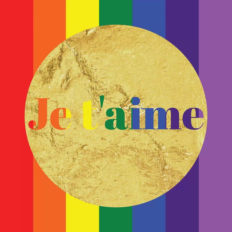 Pride For Je t'aime by 5by5collective wall art