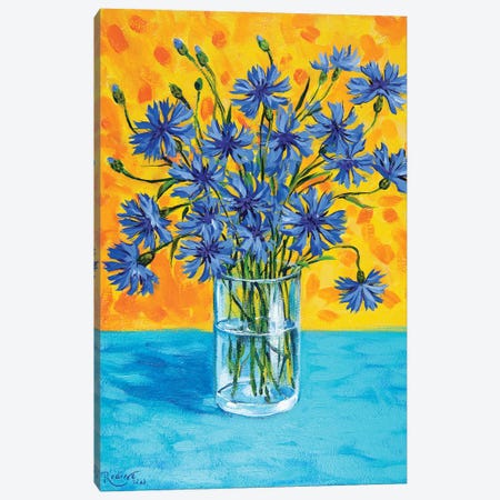 Cornflowers Canvas Print #INR13} by Irina Redine Canvas Artwork