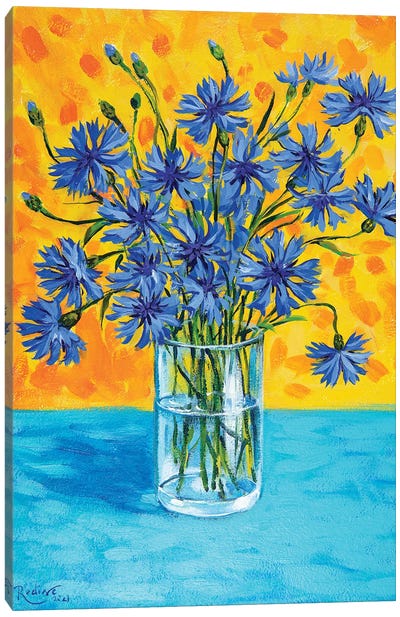 Cornflowers Canvas Art Print