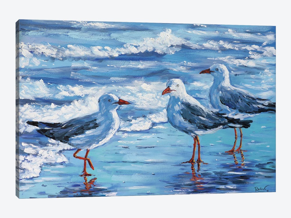 Seagulls by Irina Redine 1-piece Canvas Artwork