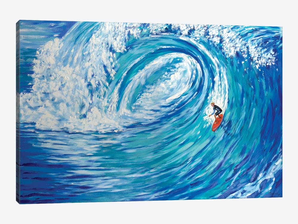 Big Wave Surfing by Irina Redine 1-piece Canvas Print