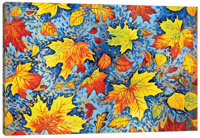 Autumn Waltz Canvas Art Print - Autumn & Thanksgiving