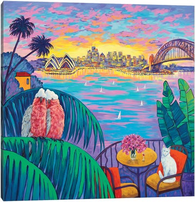 Soulful Evening In Sydney Canvas Art Print - Sydney Art