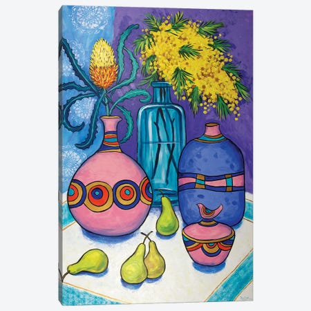 Still Life With Wattle And Banksia Canvas Print #INR34} by Irina Redine Art Print