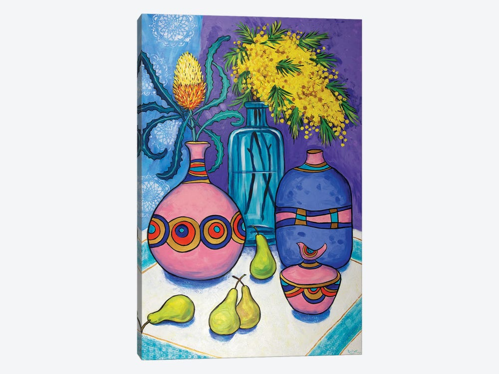 Still Life With Wattle And Banksia by Irina Redine 1-piece Canvas Art Print