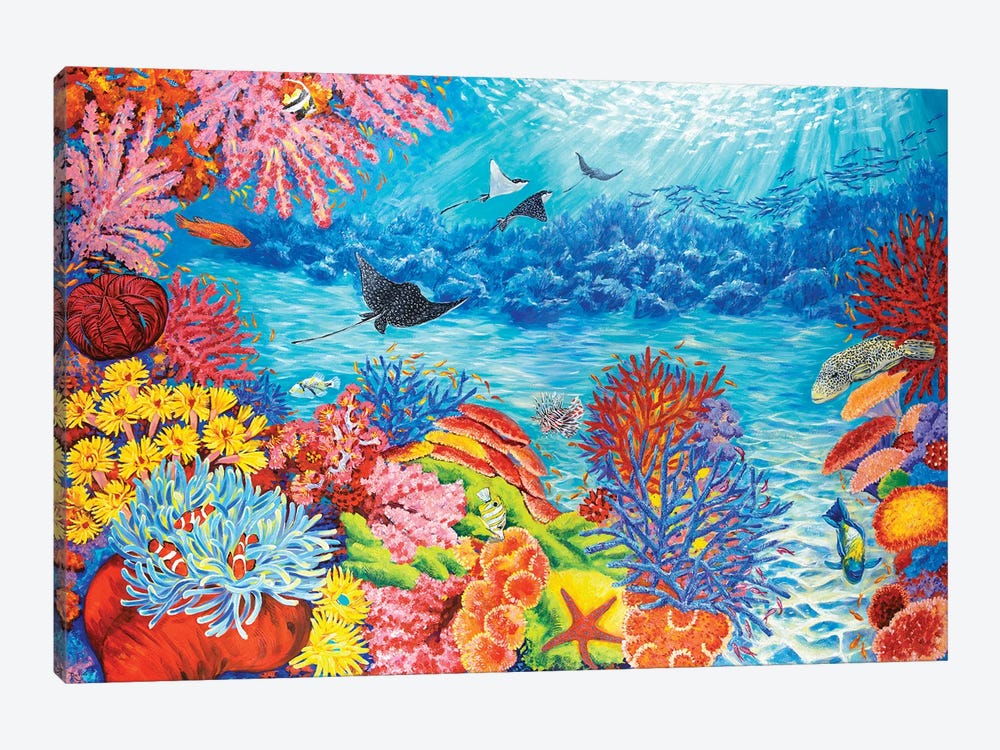Coral Reef Life by Irina Redine 1-piece Canvas Wall Art