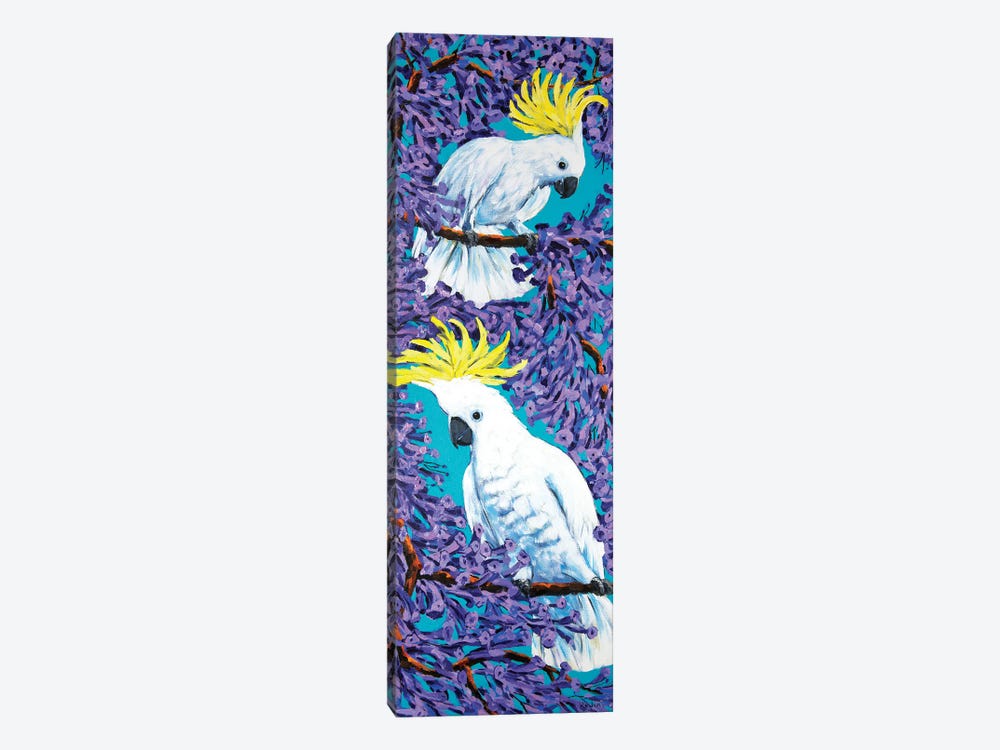 Cockatoos And Jacaranda by Irina Redine 1-piece Canvas Wall Art