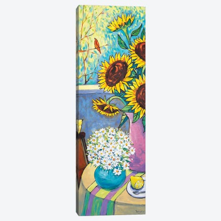 Sunflowers And Daisies Still Life Canvas Print #INR42} by Irina Redine Canvas Art Print