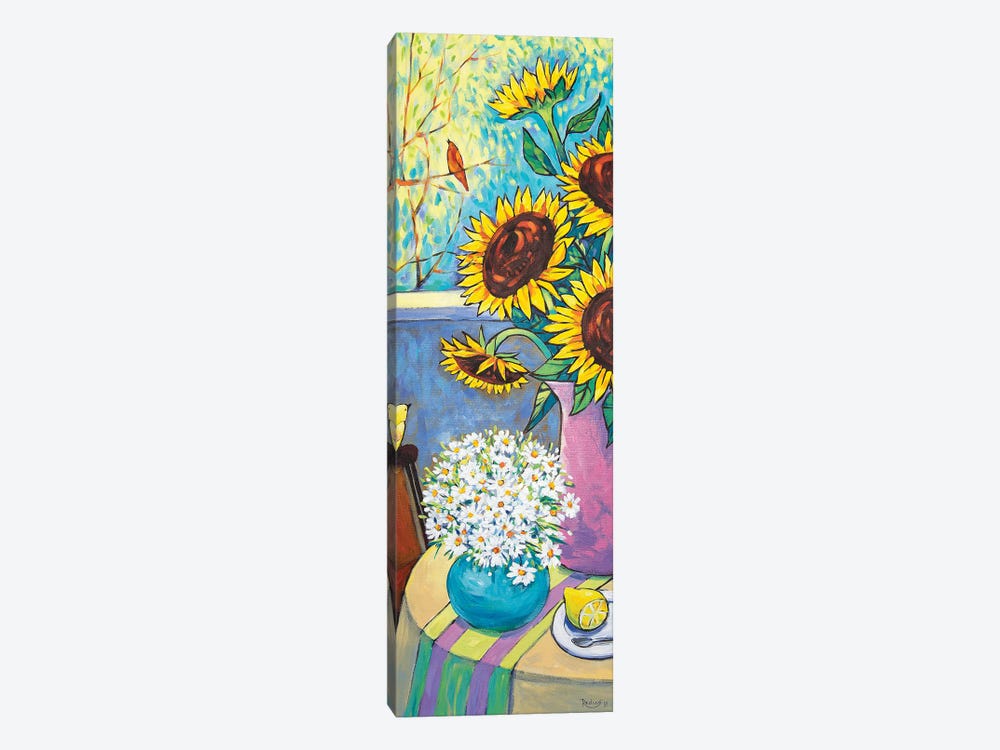 Sunflowers And Daisies Still Life by Irina Redine 1-piece Canvas Artwork