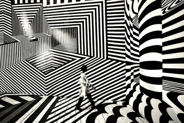 Black & White Patterns: Pattern Walk II by Avishek Das