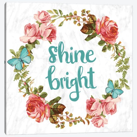 Shine Bright Canvas Print #INW5} by 5by5collective Canvas Wall Art