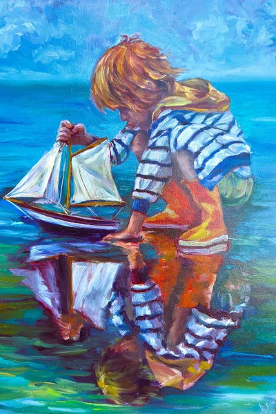 Out To Sea by Irene Pomirchy framed wall art