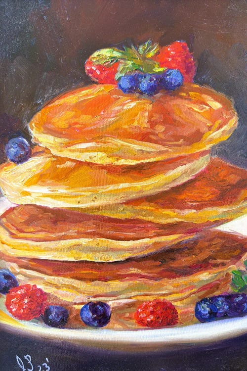 Love For Pancakes by Irene Pomirchy wall art