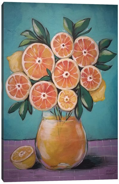 Juice Canvas Art Print - Orange Art