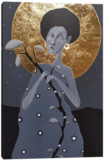 Mother Of Night Canvas Art Print - Irina Pandeva