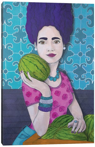 Watermelon Canvas Art Print - Irina Pandeva
